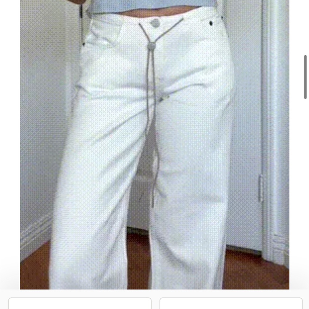 Wide Leg Drawstring Waist Jeans - Picture 5 of 5
